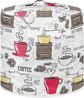 Dust Cover Compatible with 6 qt Pressure Cooker and Extra Accessories, for Electric Rice Cooker and Air Fryer Insulated Cover Keep Appliance Clean, Coffee Red White