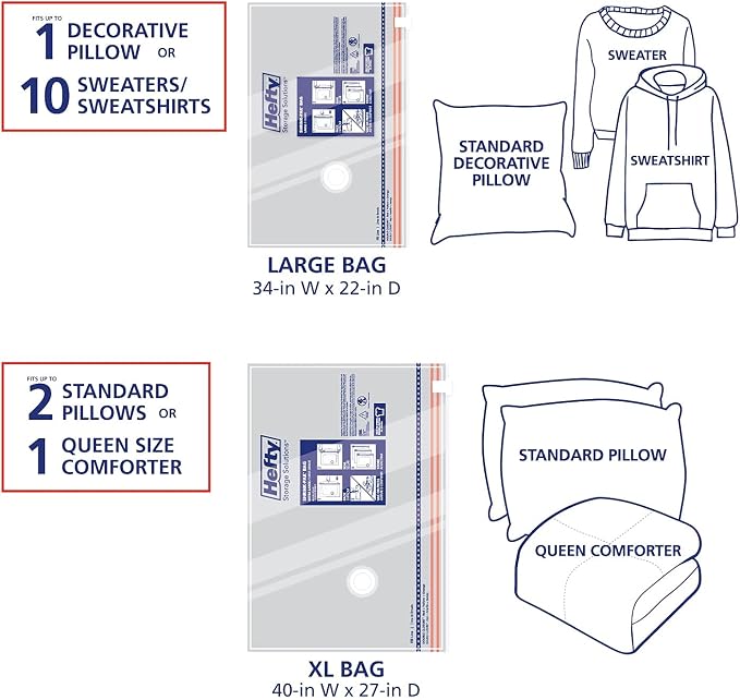 Hefty Shrink-Pak Vacuum Storage Bags - Image 5