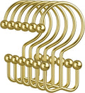 Amazer Gold Shower Curtain Hooks, Rust-Resistant Metal Shower Hooks Shower by Amazer