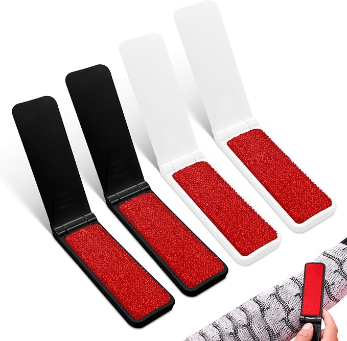 Kerros Foldable Lint Brushes for Clothes and Pet Hair, 4 Pack by Unknown