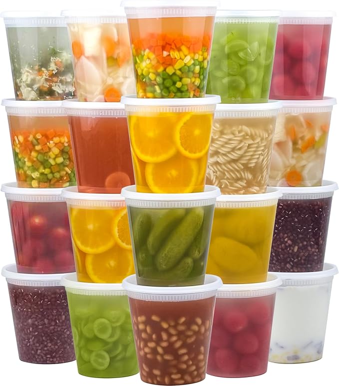 Dealusy 50 Set 32 oz Deli Containers by Dealusy