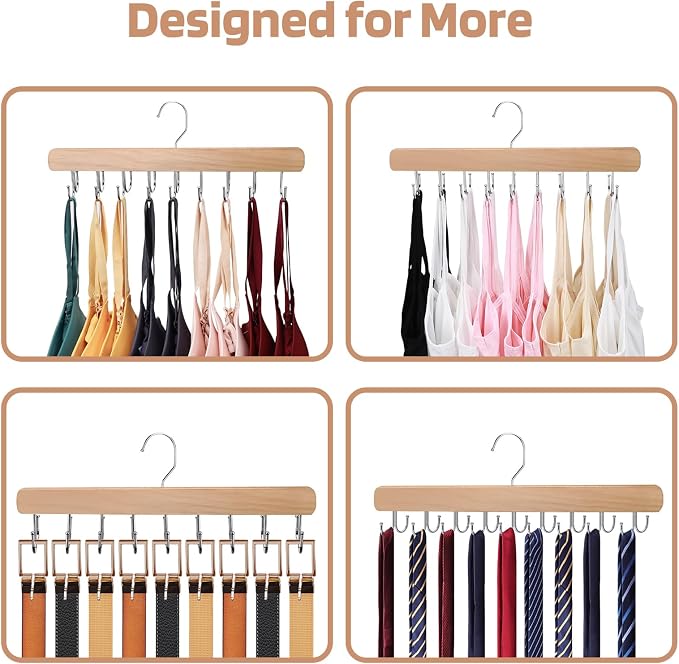 NECAMOCU 2 Pack Bra Hanger for Closet Organizer, Premium Tank Top Hangers | - Image 7