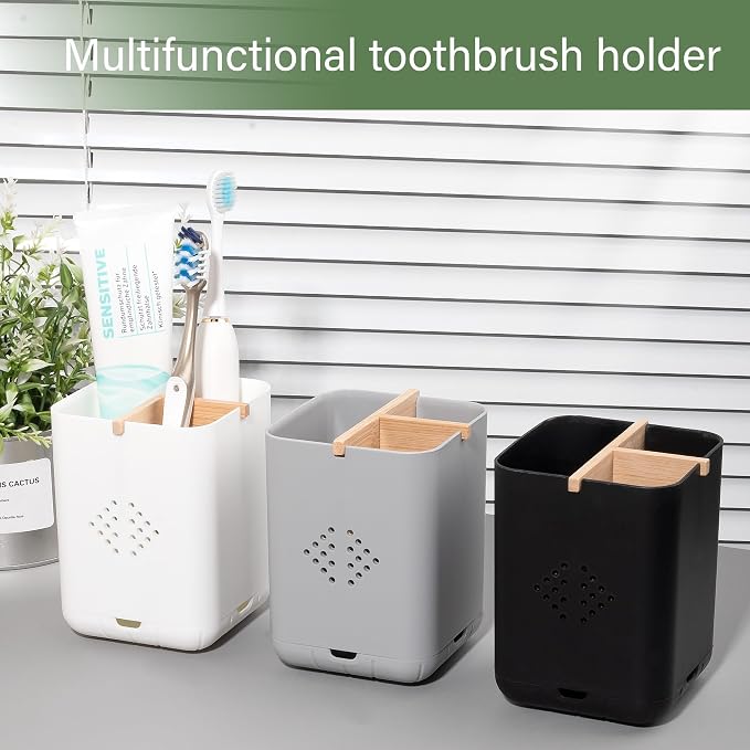 Toothbrush Holders for Bathrooms, Electric Toothbrush Holder, 3 Slot Vanity - Image 7