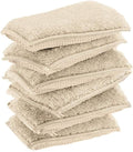 KMAKII Bamboo Kitchen Sponges Dish Sponges Natural Cleaning Sponges Beige 6 Pack by KMAKII