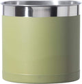 Oggi Stainless Steel Jumbo Utensil Holder - 7" Utensil Caddy, Weighted Base for Stability - Extra Large Utensil Crock and Countertop Utensil Organizer, Olive