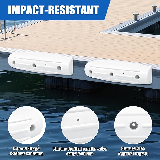 Dock Fender Bumpers, Boat Dock Bumpers Straight-Edge Marine Fenders Side Guard