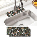 Sink Faucet Absorbing Mat, 2 Pack Drying Mat Around Faucet Sink Splash Guard by BathtubMat