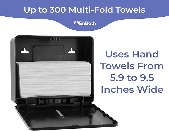 Multifold Paper Towel Dispenser Wall Mount, Folded Hand Towel Dispenser - Image 2