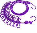 Portable Clothesline with 12 Clips by FANBODTA