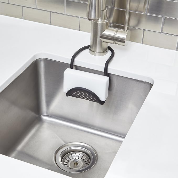 Umbra Sling Flexible Sink Caddy, Elastic Non-Slip Sponge Holder - Image 2