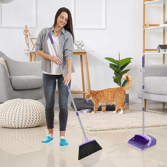 NACENA Broom and Dustpan Set - Image 7