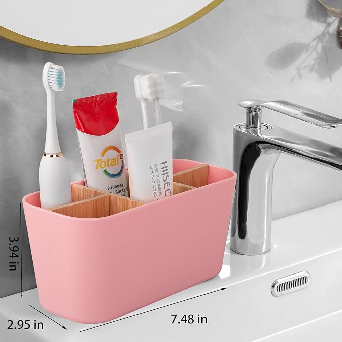 Toothbrush Holders Electric Tooth Brush and Toothpaste Organizer, 5 Slots - Image 2