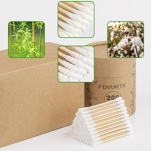 Bamboo Cotton Swabs 400 Count - Image 2
