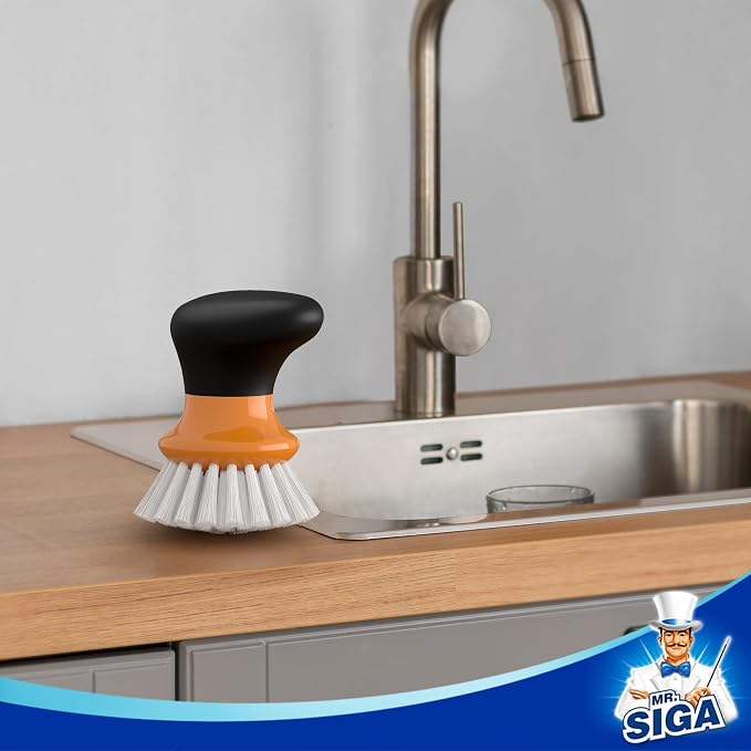 MR.SIGA Dish Scrub Brush, Palm Brush Dish Scrubber, sink cleaning, palm scrubber - Image 6