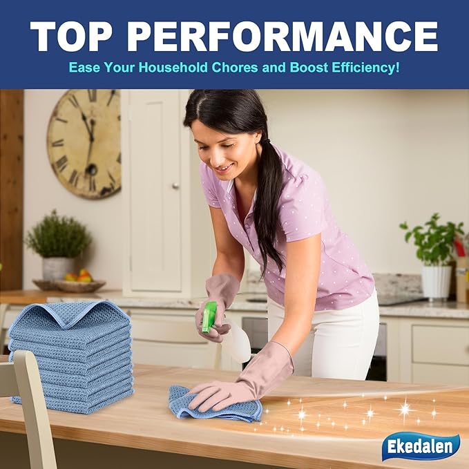 Ekedalen Microfiber Cleaning Cloth Lint Free Glass Polish - Image 5