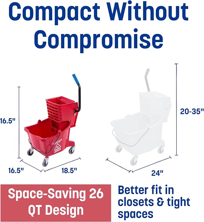 Carlisle FoodService Products 26 Qt Mop Bucket - Image 9