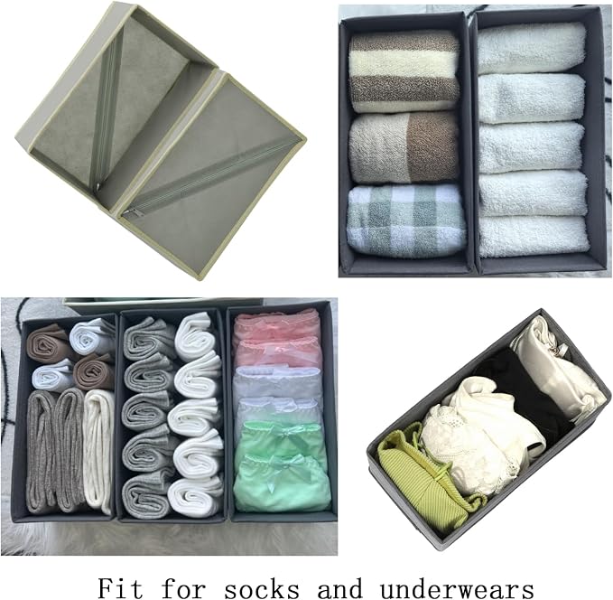 Bructhun Sock Drawer Organizer 9 Pack - Image 8