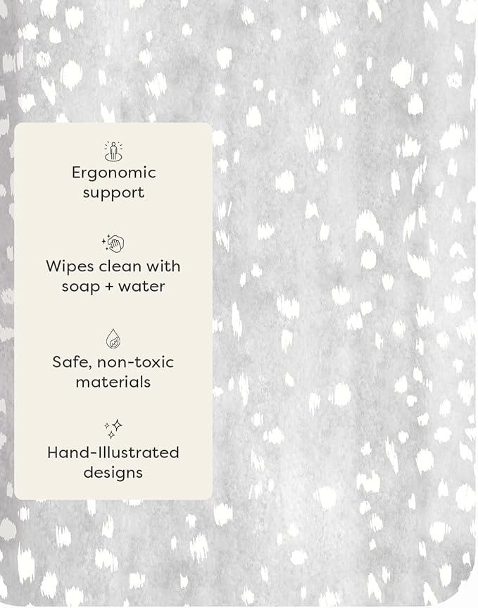 House of Noa Nama Standing Mat – Anti-Fatigue Cushioned Kitchen Mats for Floor | Ergonomic Bounce-Back Foam Kitchen Mats | Anti-Fatigue Mats for Kitchen & Standing | Fawn Silver | 22" x 72"