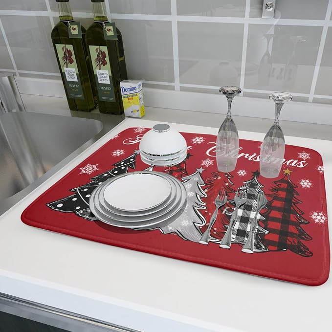 Merry Christmas Dish Drying Mats - Image 6