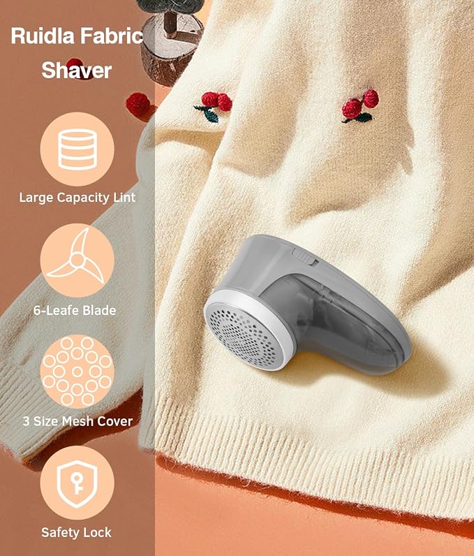 Ruidla Fabric Shaver Lint Remover, Sweater Shaver - Image 7
