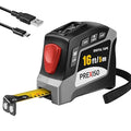 PREXISO 2-in-1 Digital Tape Measure, 16Ft Digital Measuring Tape Auto Lock by PREXISO
