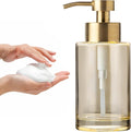 Enra Gold Foaming Soap Dispenser, Thick Glass Bathroom Hand Soap Dispenser | by Enra