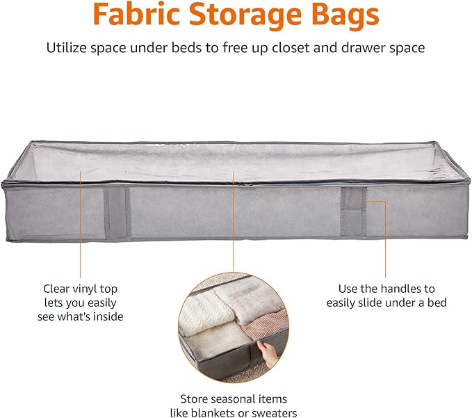 Amazon Basics Under Bed Storage Bags - Image 2