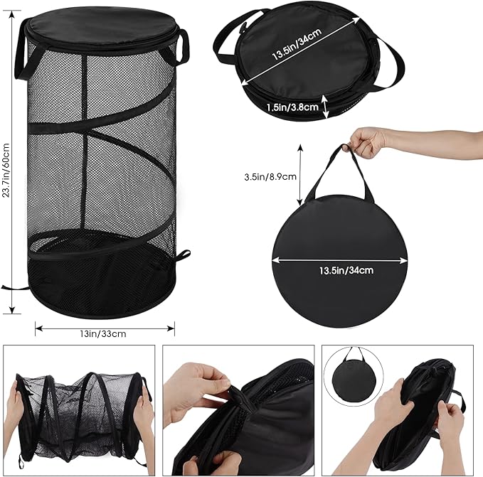 BATTOO 2 Pack Collapsible Laundry Basket - Image 2