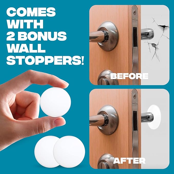 Stoppers for Bottom of Door – Heavy Duty Metal Rubber Door Stopper, Non-Slip - Image 4