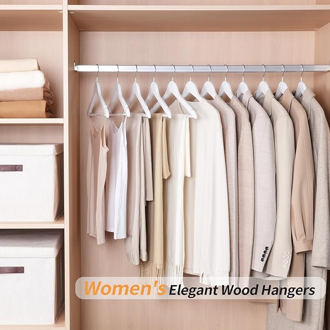 Amazon Basics Wood Suit Clothes Hangers - Image 5
