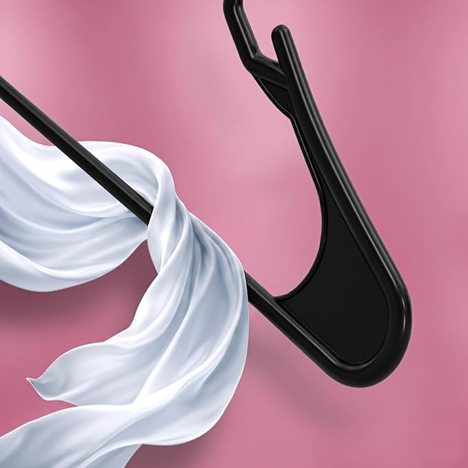 Utopia Home Plastic Hangers 30 Pack – Space Saving Clothes Hanger Black | - Image 6
