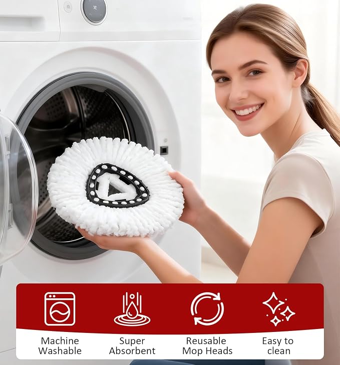 12 Pack Spin Mop Head Replacement - Image 7