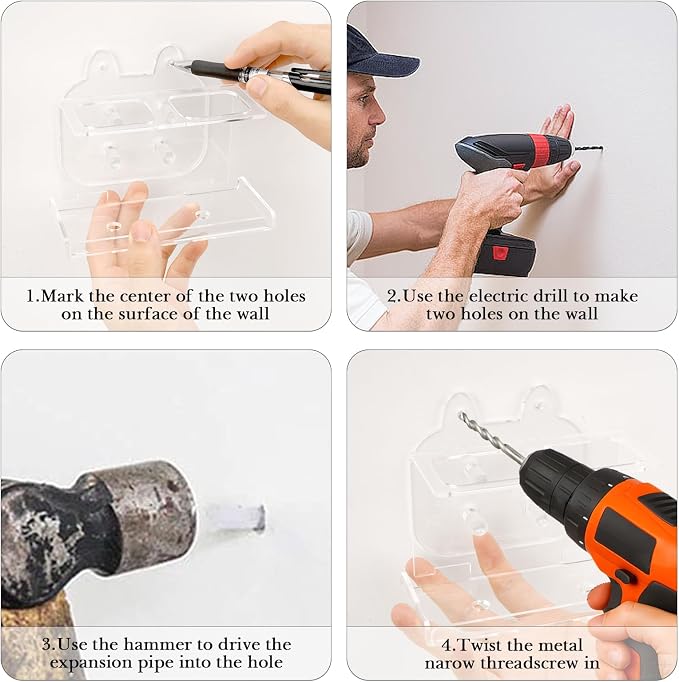 Electric Toothbrush Holder Wall Mounted, Electric Toothbrush Cord Organizer - Image 4