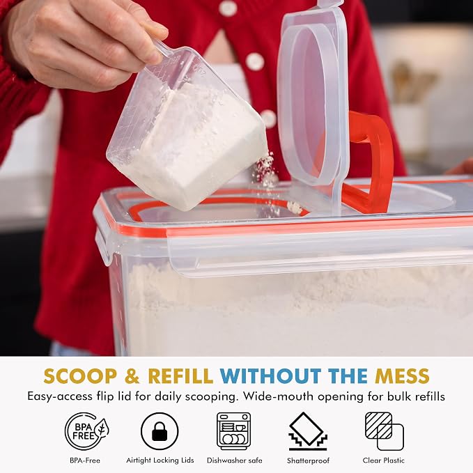 Shazo 2 PC Flour Sugar Storage Containers - Image 6