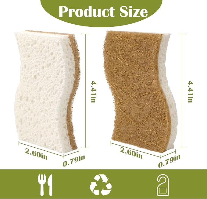 DEBETOOL 14 Pack Coconut Sponge - Image 2