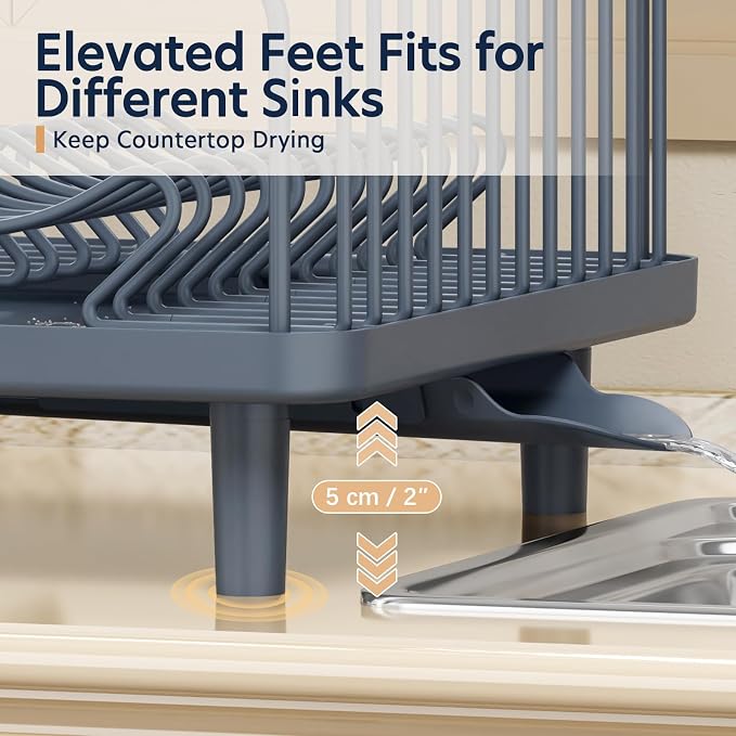 KINGRACK Dish Drying Rack for Kitchen Counter, Dish Drainer - Image 6