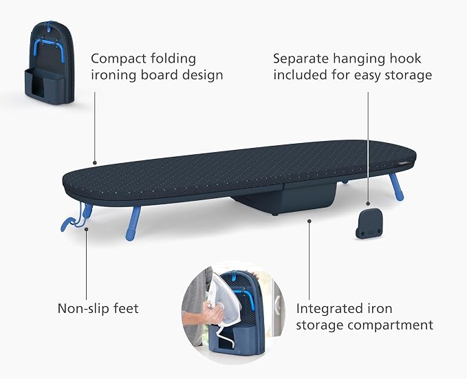 Joseph Joseph Pocket Max Plus Portable Folding Tabletop Ironing Board - Image 3