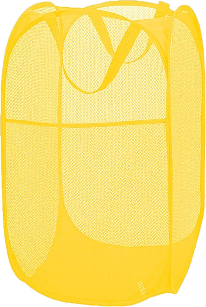 Mesh Collapsible Laundry Basket Foldable Pop Up Hamper Space Saving by Aplter