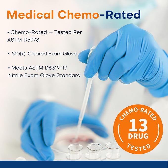 Medical Soft Max Nitrile Exam Gloves Powder-Free Disposable 100 Ct | Soft - Image 4