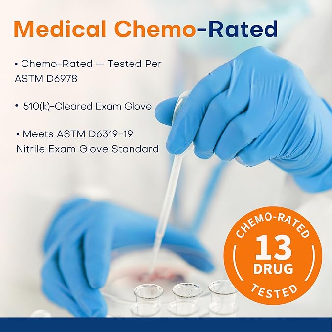 Medical Soft Max Nitrile Exam Gloves Powder-Free Disposable 100 Ct | Soft - Image 4
