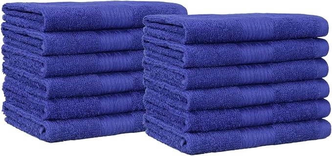 Amazon Basics Highly Absorbent Fast Drying 100% Cotton Washcloths by AmazonBasics