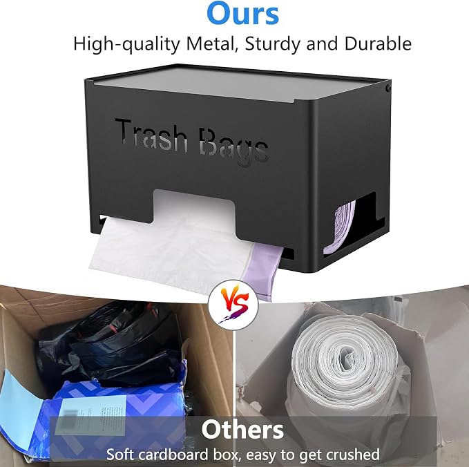 STWWO Extra Large Trash Bag Holder, Garbage Bag Dispenser Holder, Metal Trash - Image 3