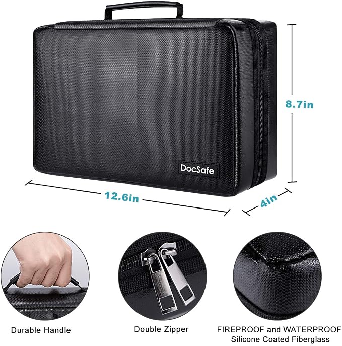 DocSafe Fireproof Battery Organizer Storage Box - Image 5