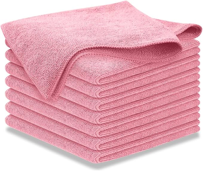 USANOOKS Microfiber Cleaning Cloth Light Pink by USANOOKS