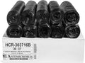 Aluf Plastics 30 Gal Black Trash Bags, 16 Micron by AlufPlastics