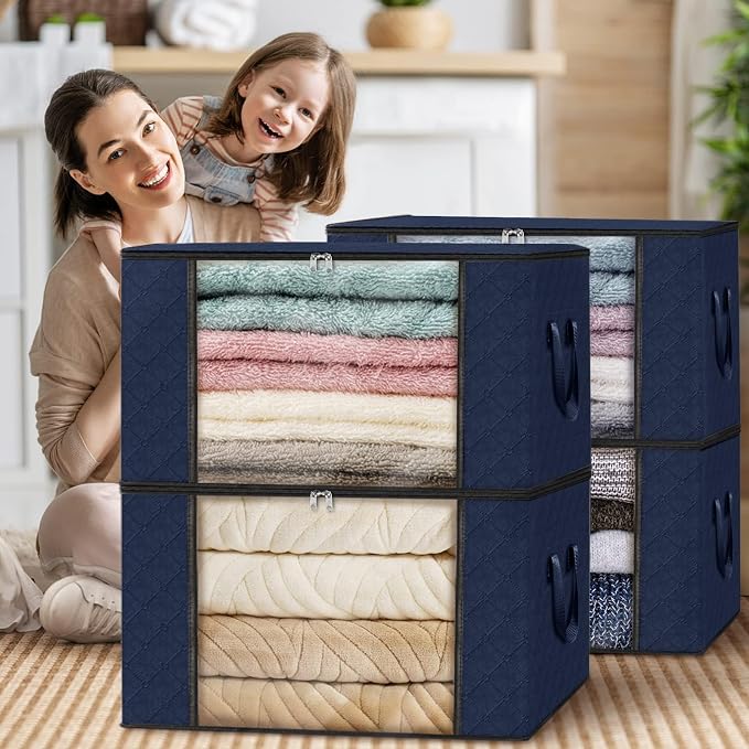 10 Pack Storage Bags for Clothes Blanket Storage Bins - Image 7