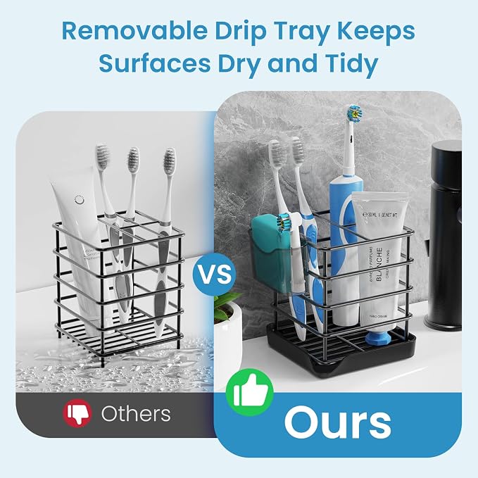 Toothbrush Holders, Bathroom Storage Organizer - Image 4