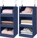 GRANNY SAYS 3-Shelf Hanging Closet Organizer, Foldable Storage, No-Sag Support by GRANNYSAYS