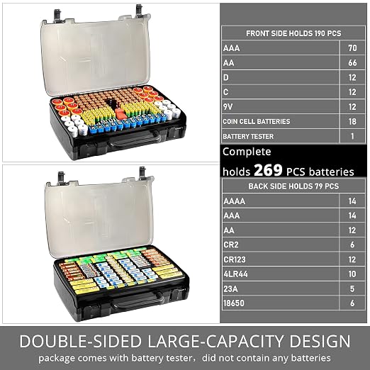 Battery Organizer Storage Case - Image 3