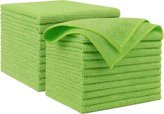 AIDEA Microfiber Cleaning Cloth-20PK, Microfiber Towels by AIDEAHOME